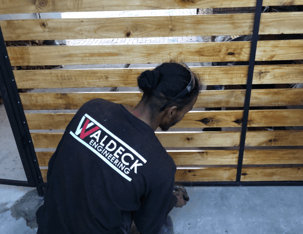 Fence with Pedestrian Gate